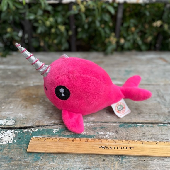 Pink whale unicorn stuffed animal plush peekaboo toys - Picture 2 of 6